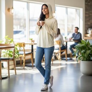 Columbia Longer Days Hoodie Wo M Medium‎ Drop Tail Hem Athleisure Hiking Outdoor